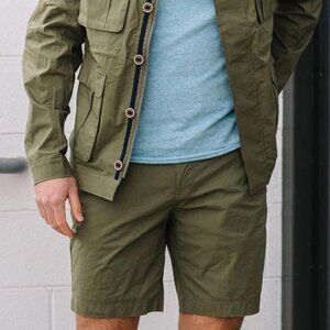 Nordic Track Shorts Mens Size 32 Chino  Hiking Shorts Dark Green. Casual